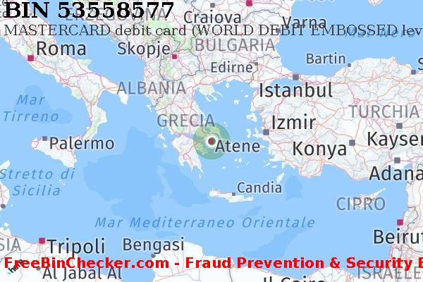 53558577 MASTERCARD debit Greece GR Lista BIN