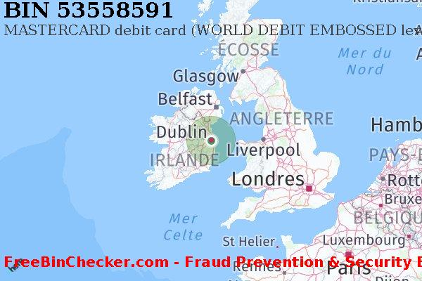 53558591 MASTERCARD debit Ireland IE BIN Liste 