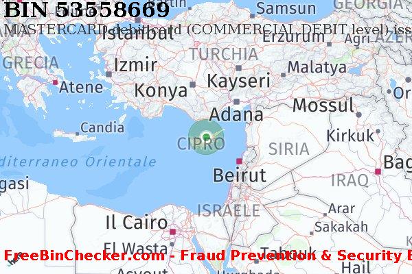 53558669 MASTERCARD debit Cyprus CY Lista BIN