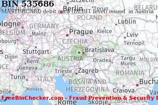 535686 MASTERCARD debit Austria AT BIN List