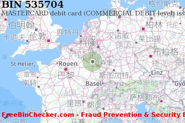 535704 MASTERCARD debit Luxembourg LU BIN列表