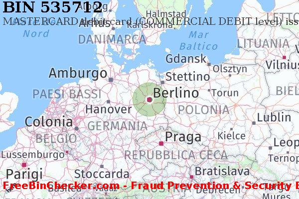 535712 MASTERCARD debit Germany DE Lista BIN