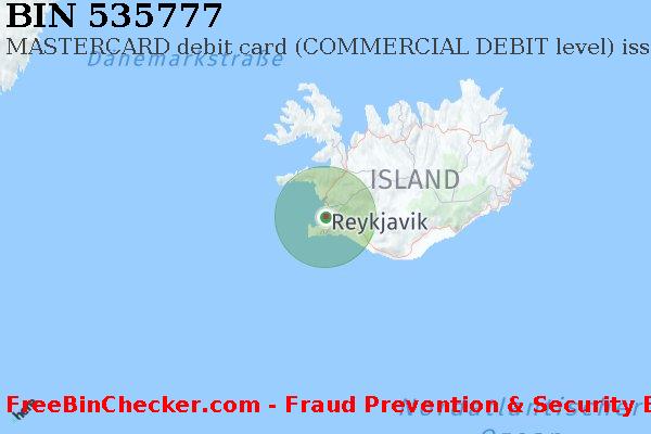 535777 MASTERCARD debit Iceland IS BIN-Liste