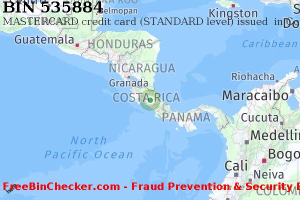 535884 MASTERCARD credit Costa Rica CR BIN List