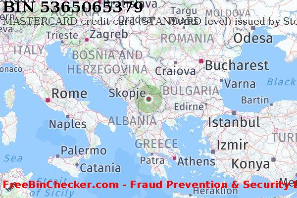 5365065379 MASTERCARD credit Macedonia MK BIN List