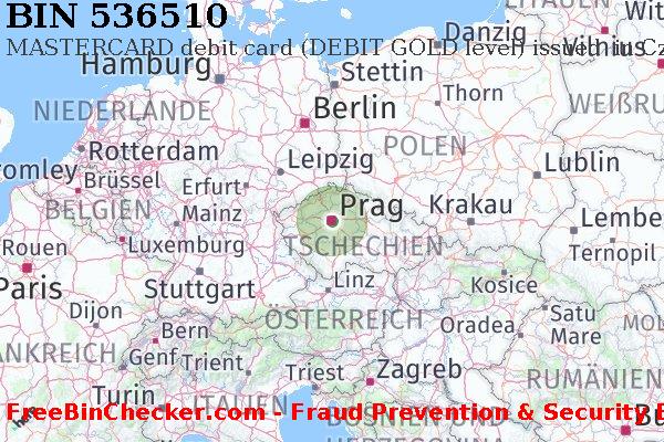 536510 MASTERCARD debit Czech Republic CZ BIN-Liste