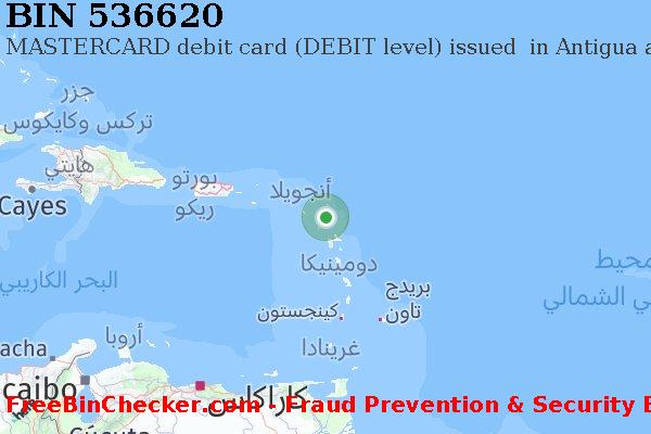 536620 MASTERCARD debit Antigua and Barbuda AG قائمة BIN
