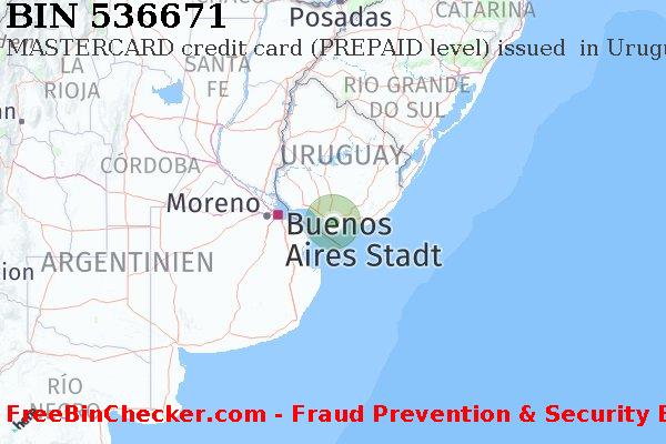 536671 MASTERCARD credit Uruguay UY BIN-Liste