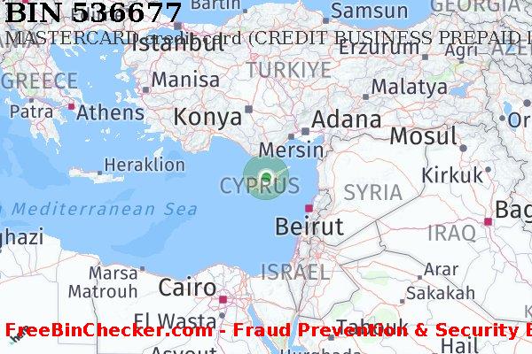 536677 MASTERCARD credit Cyprus CY BIN List