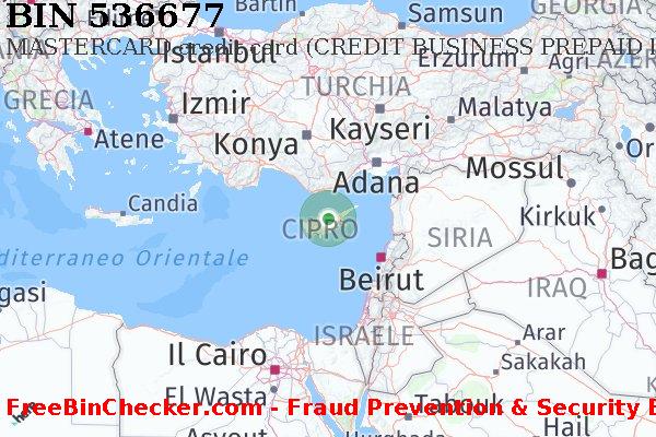 536677 MASTERCARD credit Cyprus CY Lista BIN
