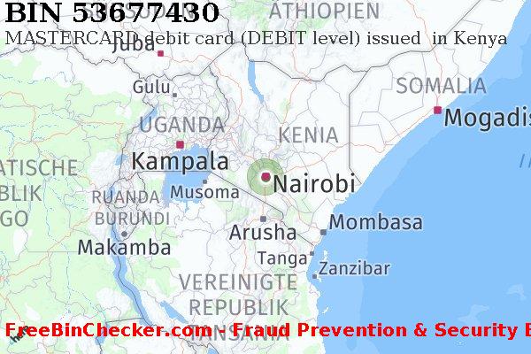 53677430 MASTERCARD debit Kenya KE BIN-Liste