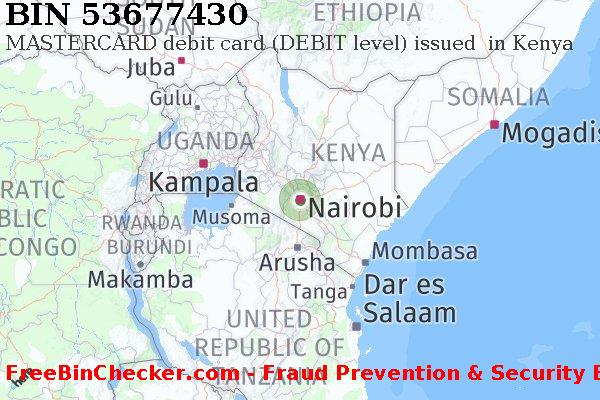 53677430 MASTERCARD debit Kenya KE BIN 목록