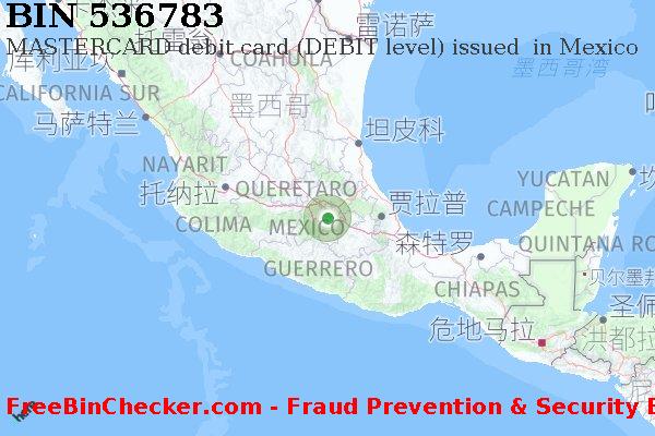 536783 MASTERCARD debit Mexico MX BIN列表