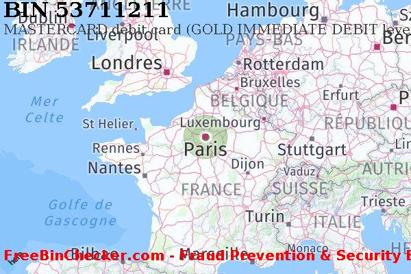 53711211 MASTERCARD debit France FR BIN Liste 