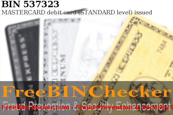 537323 MASTERCARD debit   BIN List
