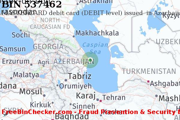 537462 MASTERCARD debit Azerbaijan AZ बिन सूची