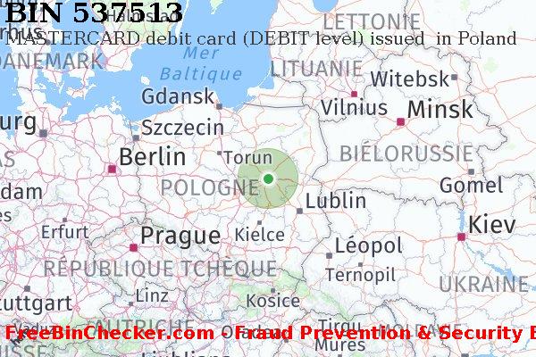 537513 MASTERCARD debit Poland PL BIN Liste 