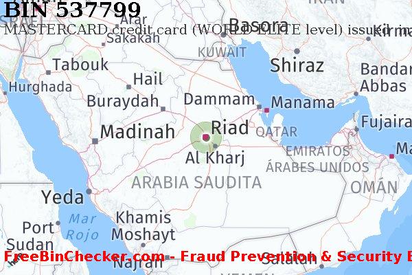 537799 MASTERCARD credit Saudi Arabia SA Lista de BIN