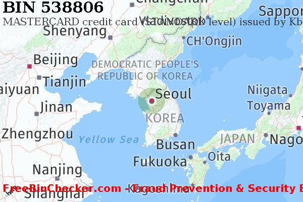 538806 MASTERCARD credit South Korea KR BIN List