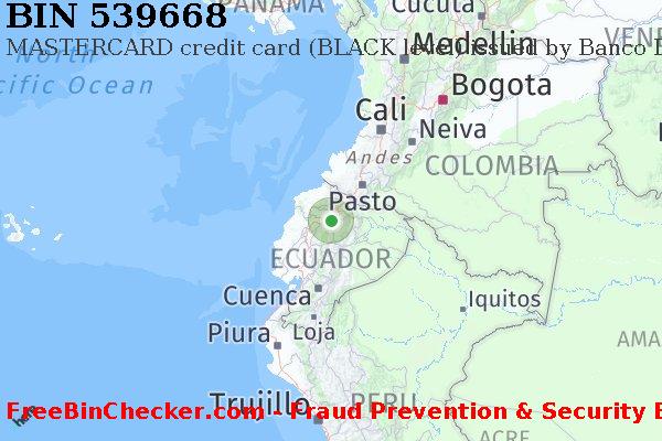 539668 MASTERCARD credit Ecuador EC BIN List