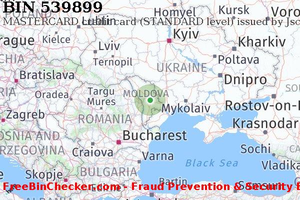 539899 MASTERCARD credit Moldova MD BIN List
