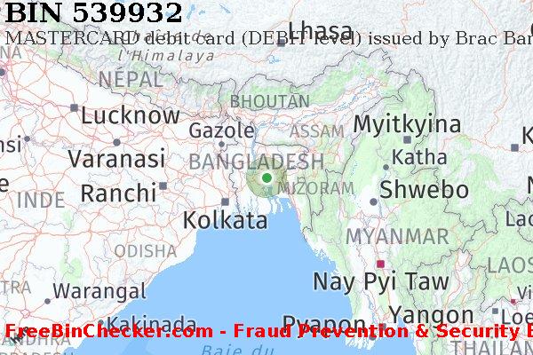 539932 MASTERCARD debit Bangladesh BD BIN Liste 