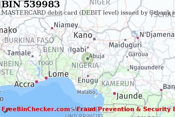 539983 MASTERCARD debit Nigeria NG BIN-Liste