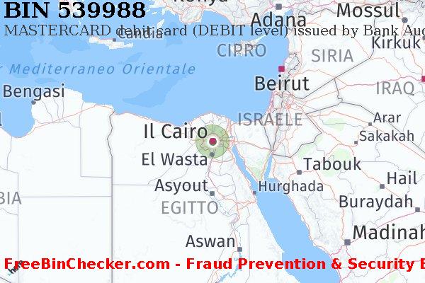 539988 MASTERCARD debit Egypt EG Lista BIN