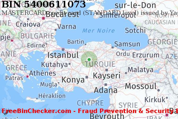 5400611073 MASTERCARD credit Turkey TR BIN Liste 