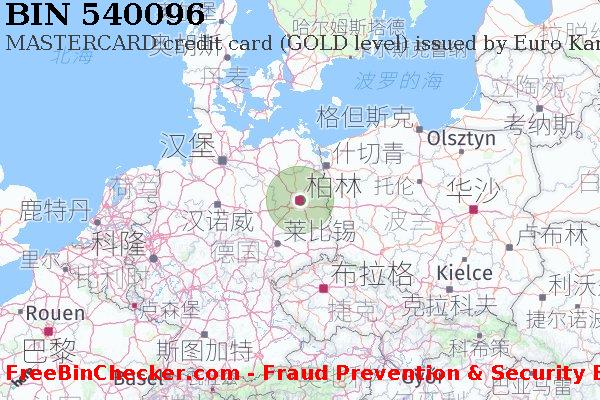 540096 MASTERCARD credit Germany DE BIN列表