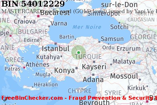 54012229 MASTERCARD credit Turkey TR BIN Liste 