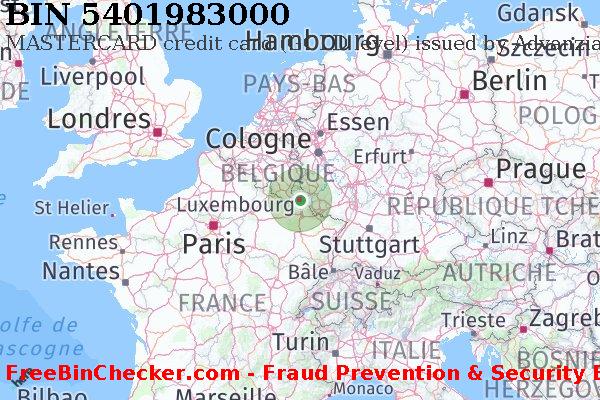 5401983000 MASTERCARD credit Luxembourg LU BIN Liste 