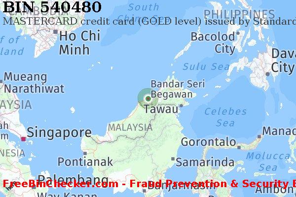 540480 MASTERCARD credit Brunei Darussalam BN বিন তালিকা