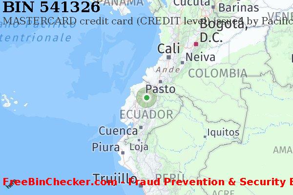 541326 MASTERCARD credit Ecuador EC Lista BIN