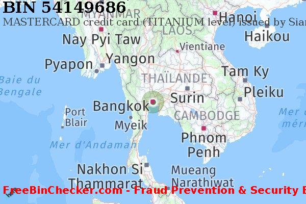 54149686 MASTERCARD credit Thailand TH BIN Liste 
