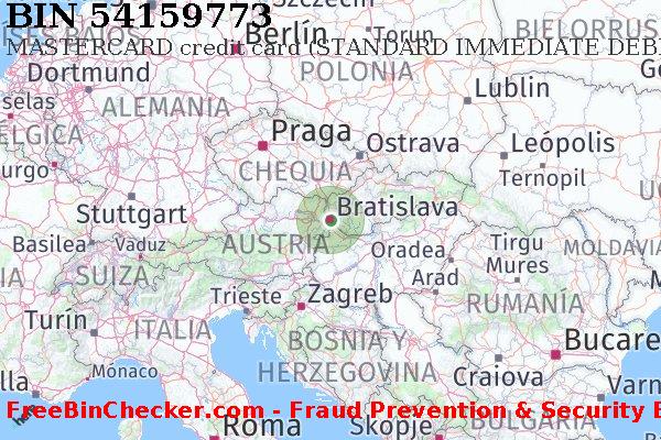 54159773 MASTERCARD credit Slovakia (Slovak Republic) SK Lista de BIN