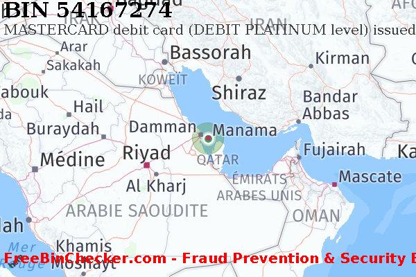 54167274 MASTERCARD debit Bahrain BH BIN Liste 