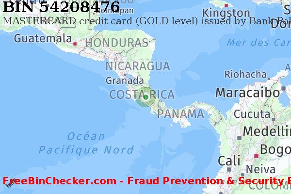 54208476 MASTERCARD credit Costa Rica CR BIN Liste 