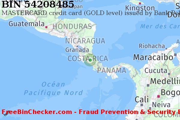 54208485 MASTERCARD credit Costa Rica CR BIN Liste 