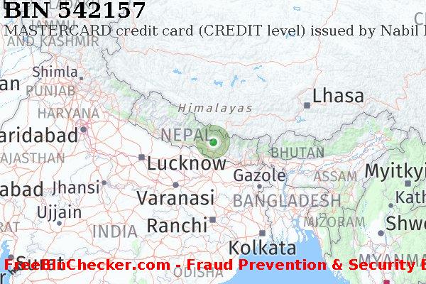 542157 MASTERCARD credit Nepal NP BIN List