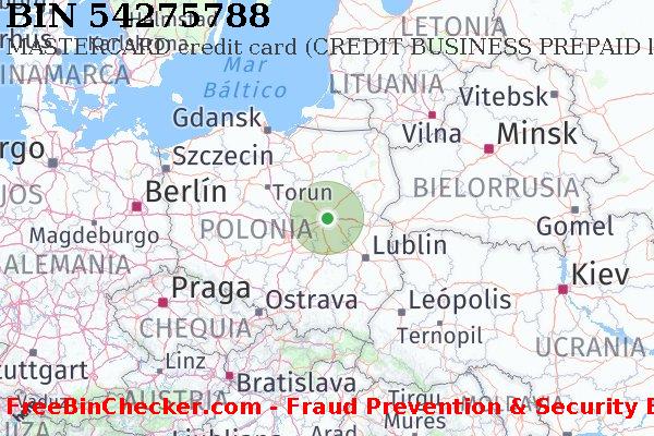 54275788 MASTERCARD credit Poland PL Lista de BIN