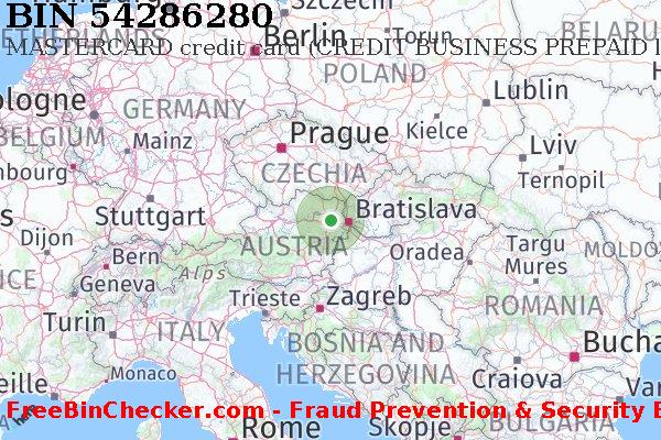 54286280 MASTERCARD credit Austria AT BIN List