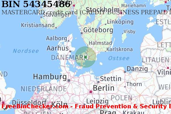 54345486 MASTERCARD credit Denmark DK BIN-Liste