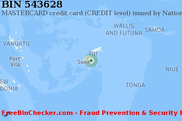 543628 MASTERCARD credit Fiji FJ BIN List