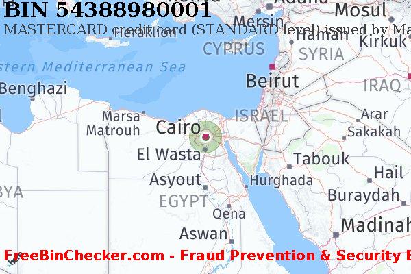 54388980001 MASTERCARD credit Egypt EG BIN List