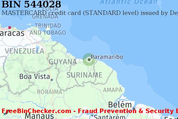 544028 MASTERCARD credit Suriname SR BIN List