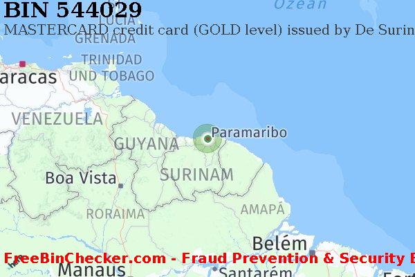 544029 MASTERCARD credit Suriname SR BIN-Liste