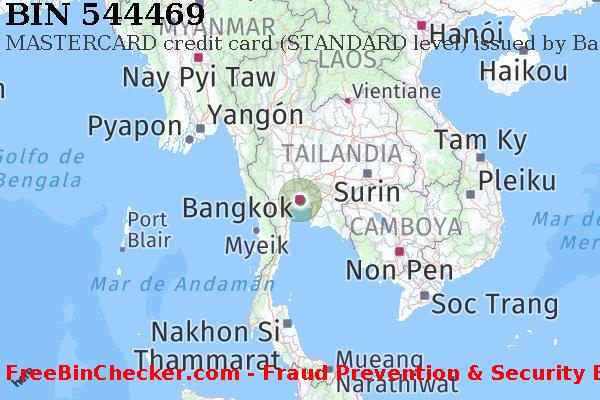 544469 MASTERCARD credit Thailand TH Lista de BIN