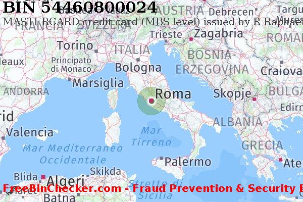 54460800024 MASTERCARD credit Italy IT Lista BIN