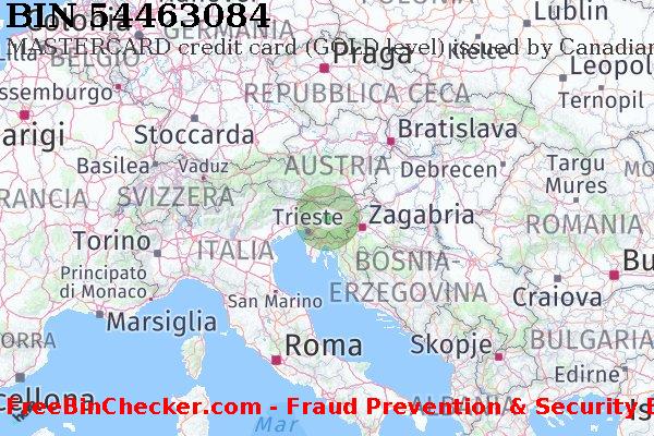 54463084 MASTERCARD credit Slovenia SI Lista BIN